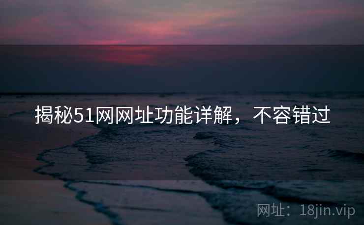 揭秘51网网址功能详解，不容错过